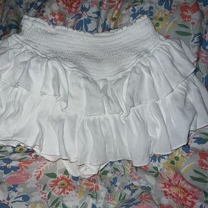 white skirt